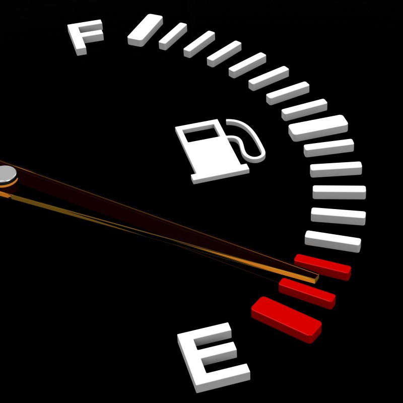 fuel gauge on empty