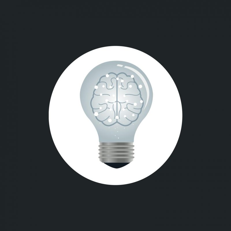 Brain lightbulb