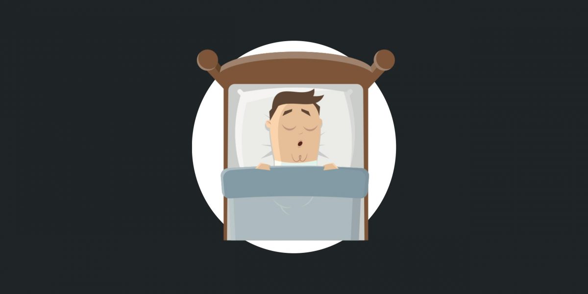 Man sleeping in bed