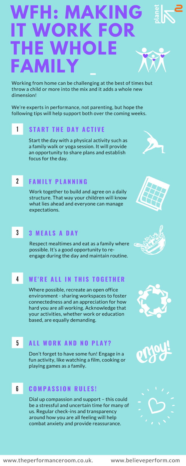 Working from home with the family The Performance Room